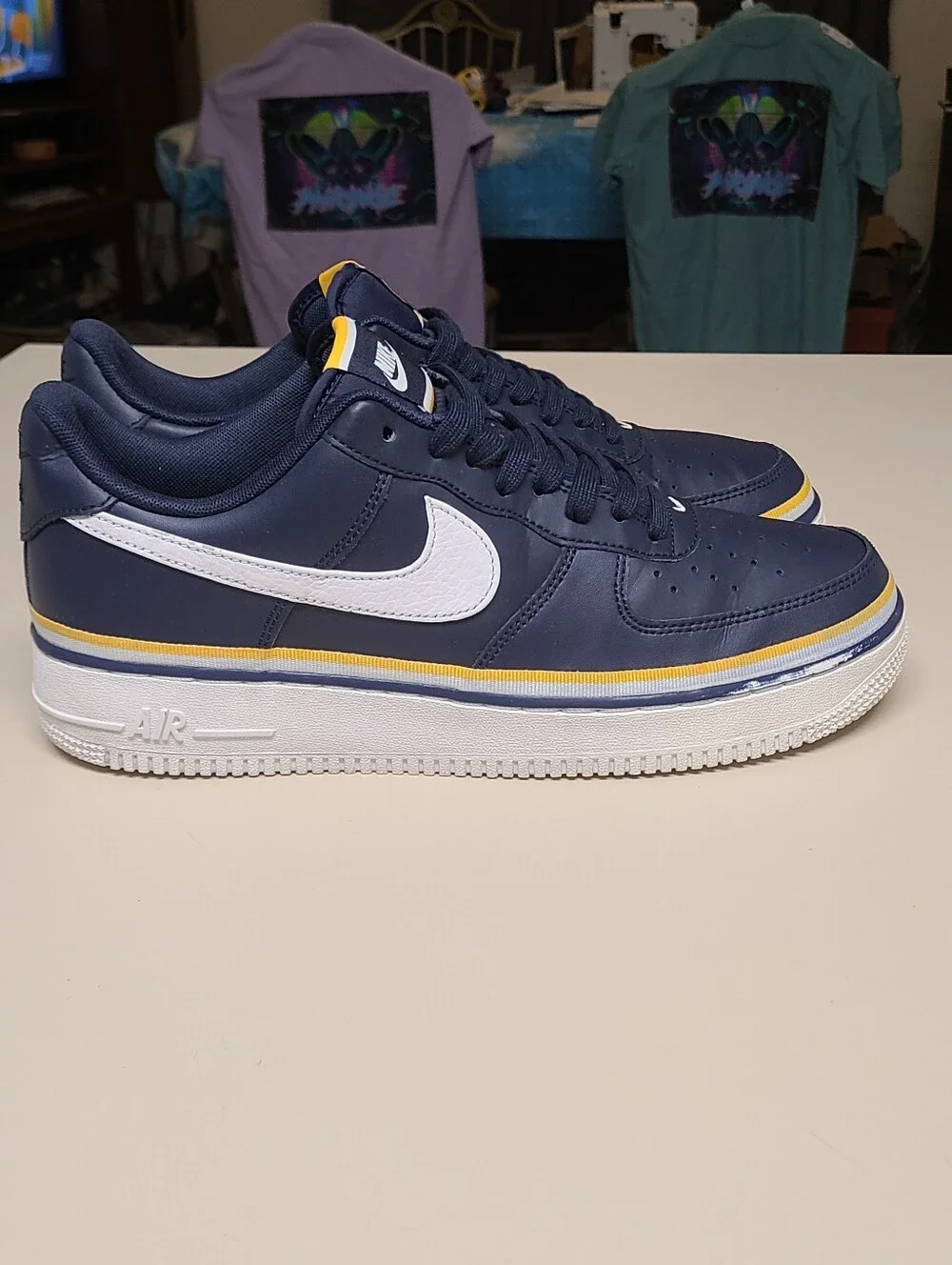 Nike Air Force 1 Low Ribbon Obsidian casual low top sneakers size 10